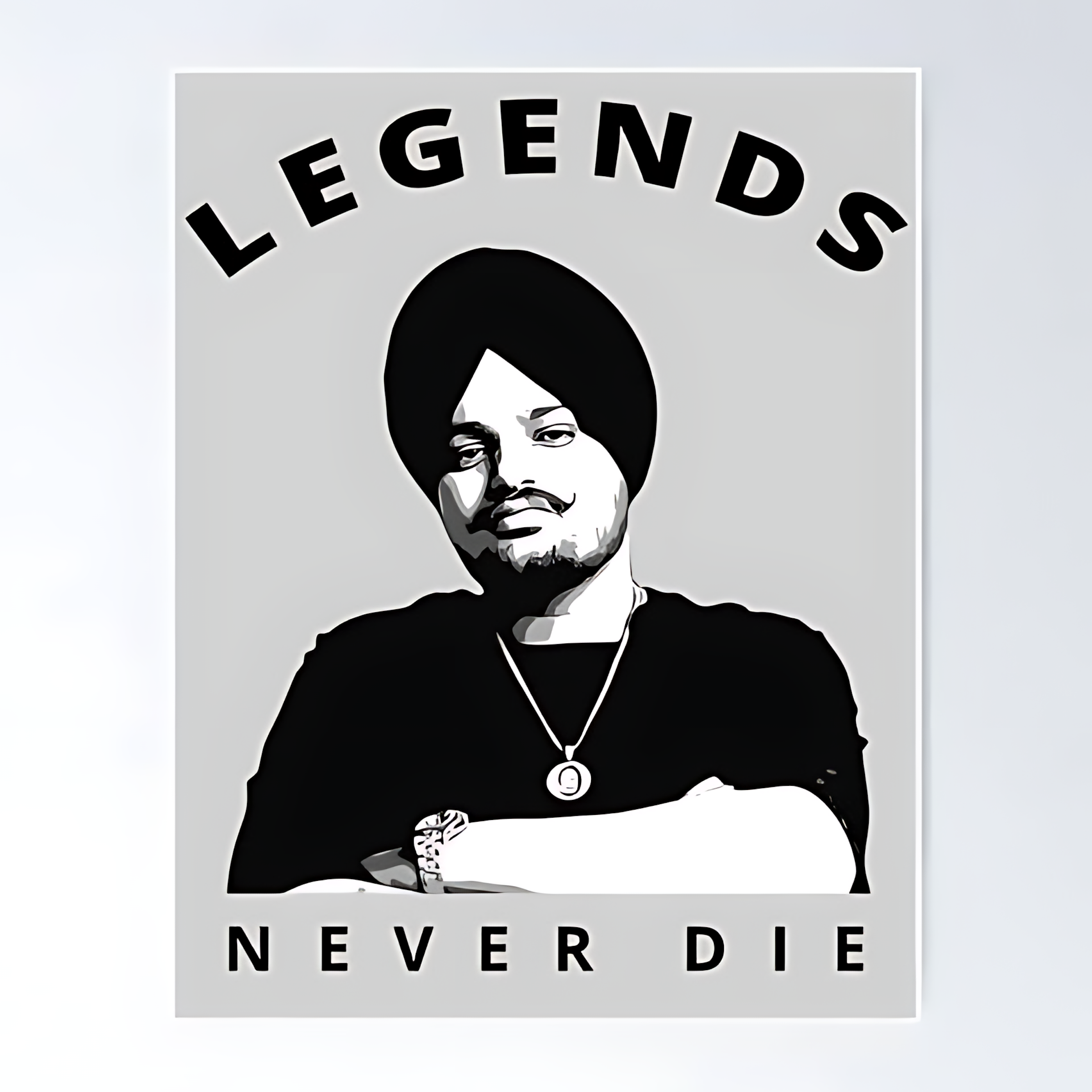 Legends Never Die Moosewala Sticker