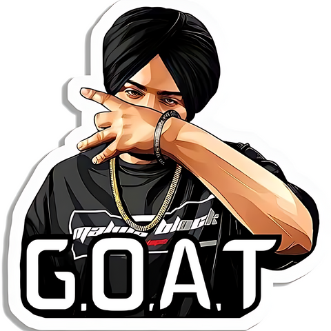 Sidhu Moosewala G.O.A.T Sticker