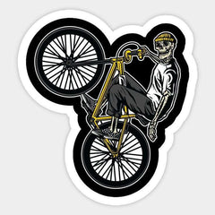 Skeleton Bmx Bike Sticker - sticckiz.com
