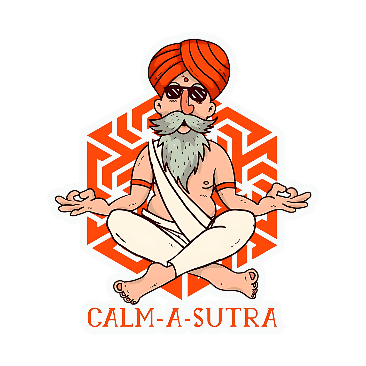 Calm-a-sutra Sticker