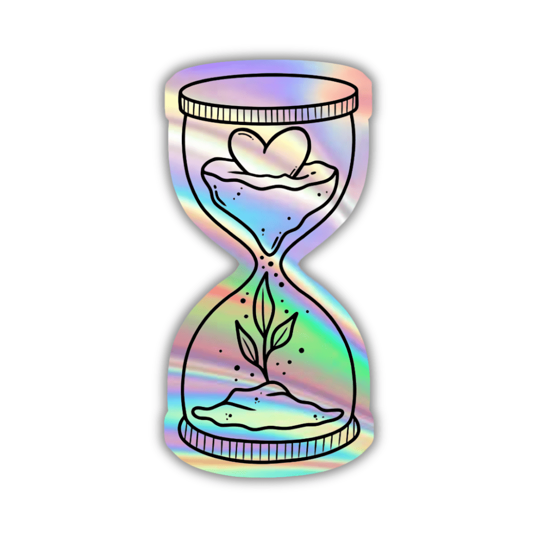 Houeglass Holographic Sticker