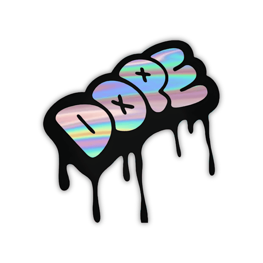 Melting Dope Holographic Sticker