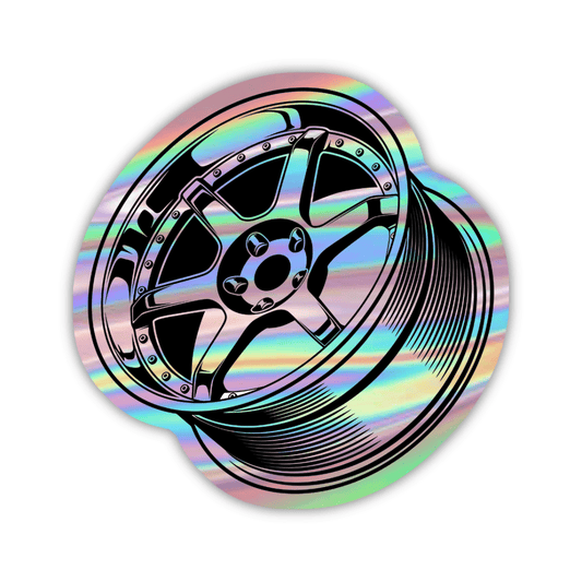 Car Wheel rimWork Holographic Sticker