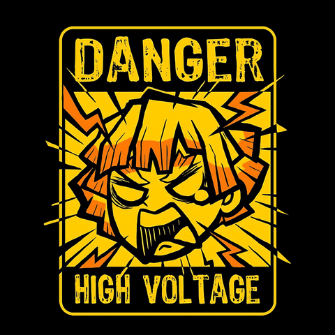 Zenitsu  Demon Slayer High Voltage Sticker