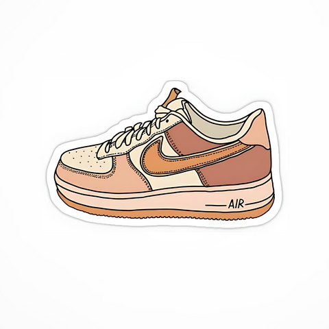 Pink Sneaker Sticker