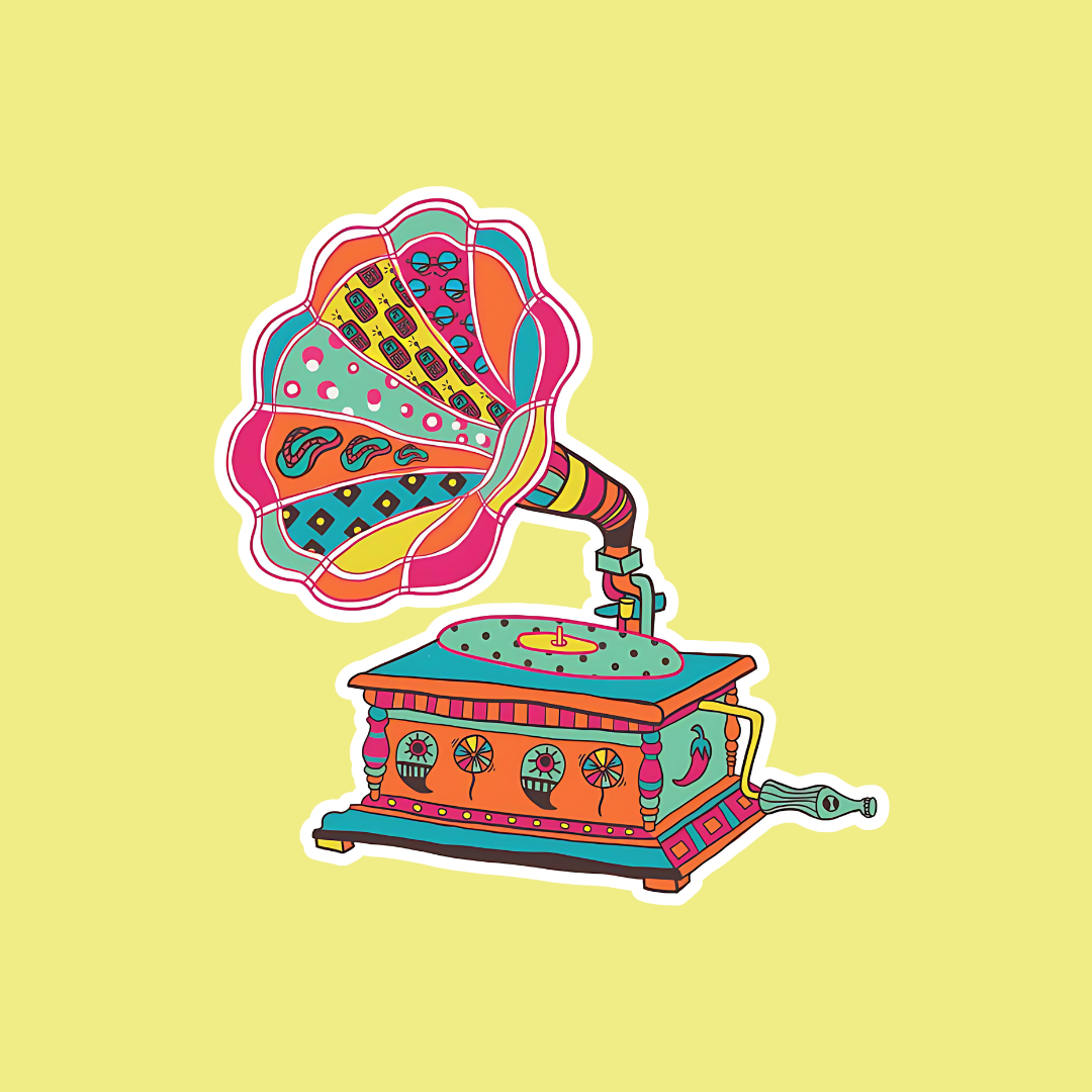 Gramophone Sticker