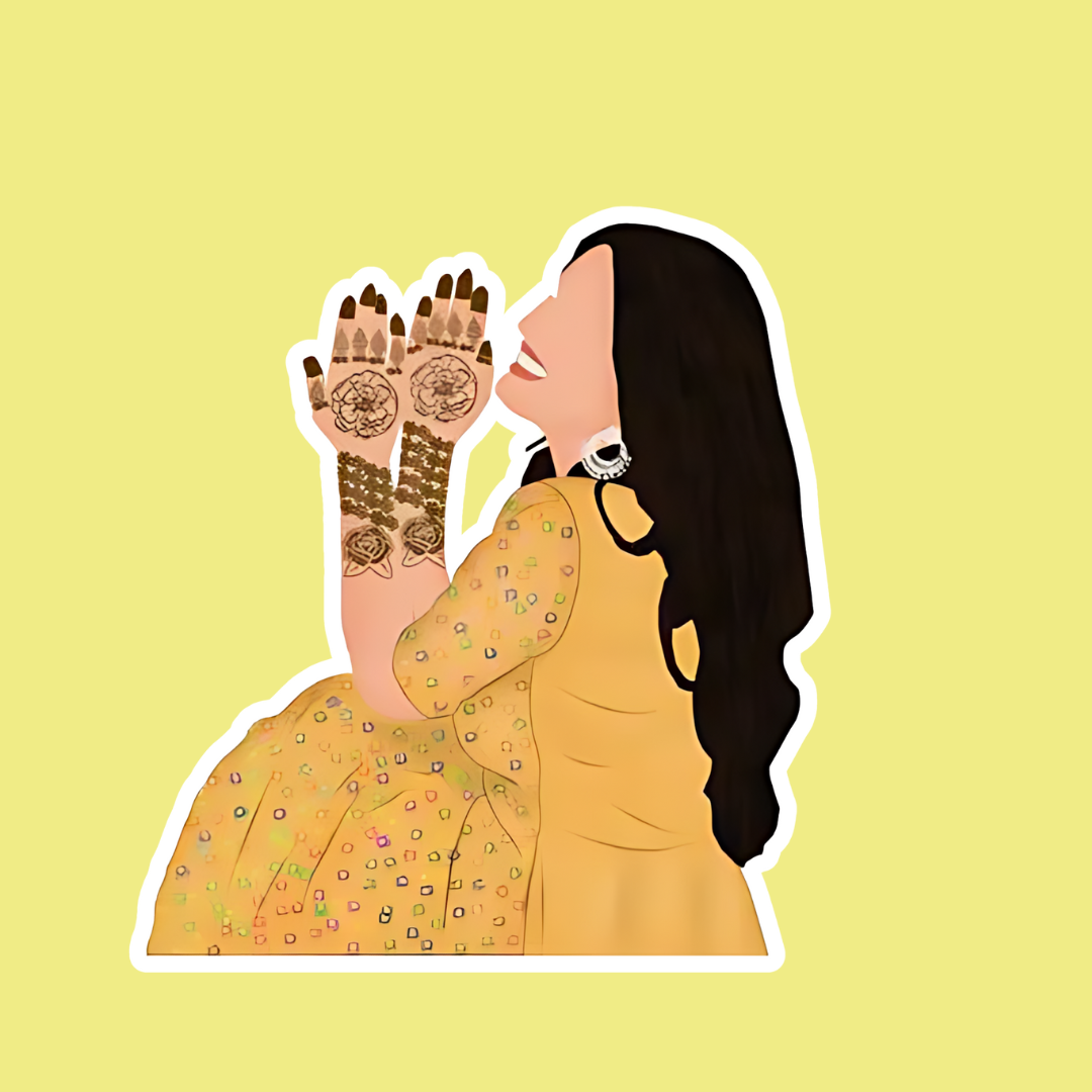 Haldi ceremony Sticker