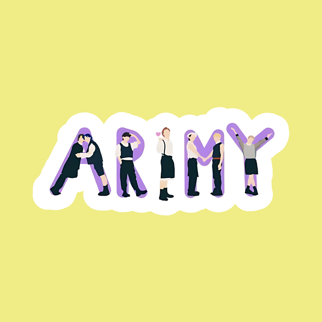 Army k-pop Sticker