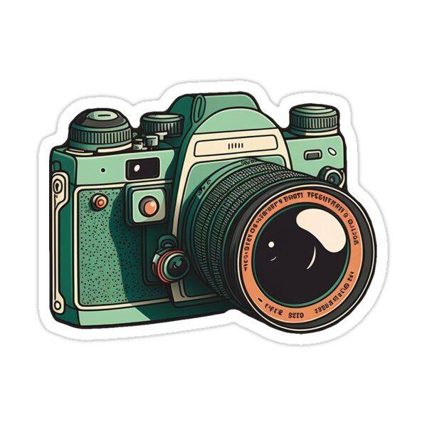 Vintage Camera Sticker