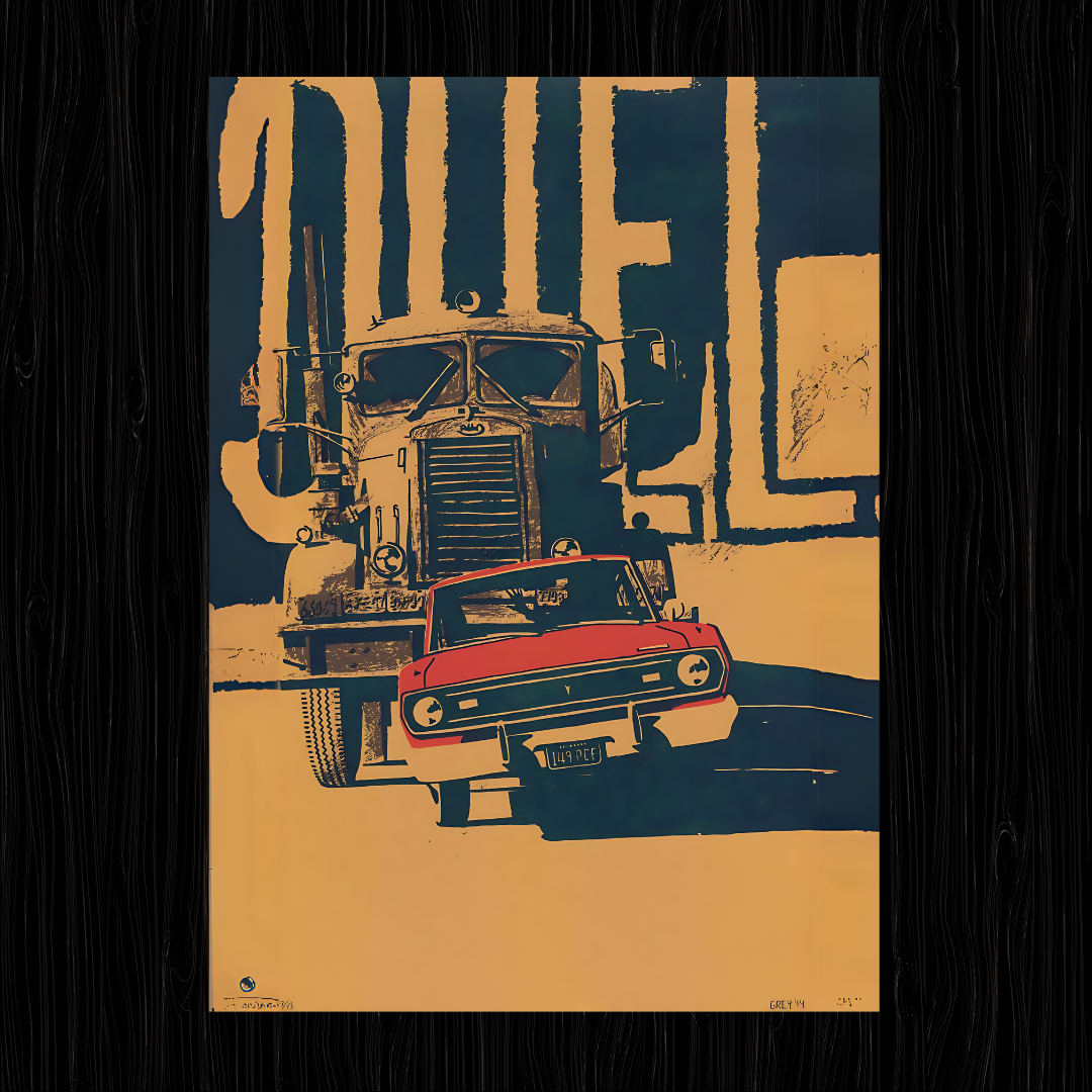 Vintage car poster