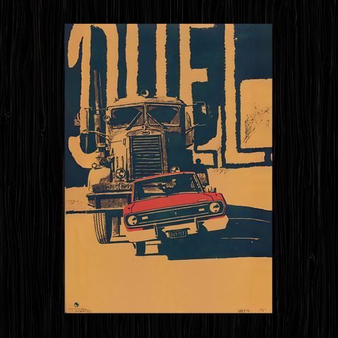 Vintage car poster