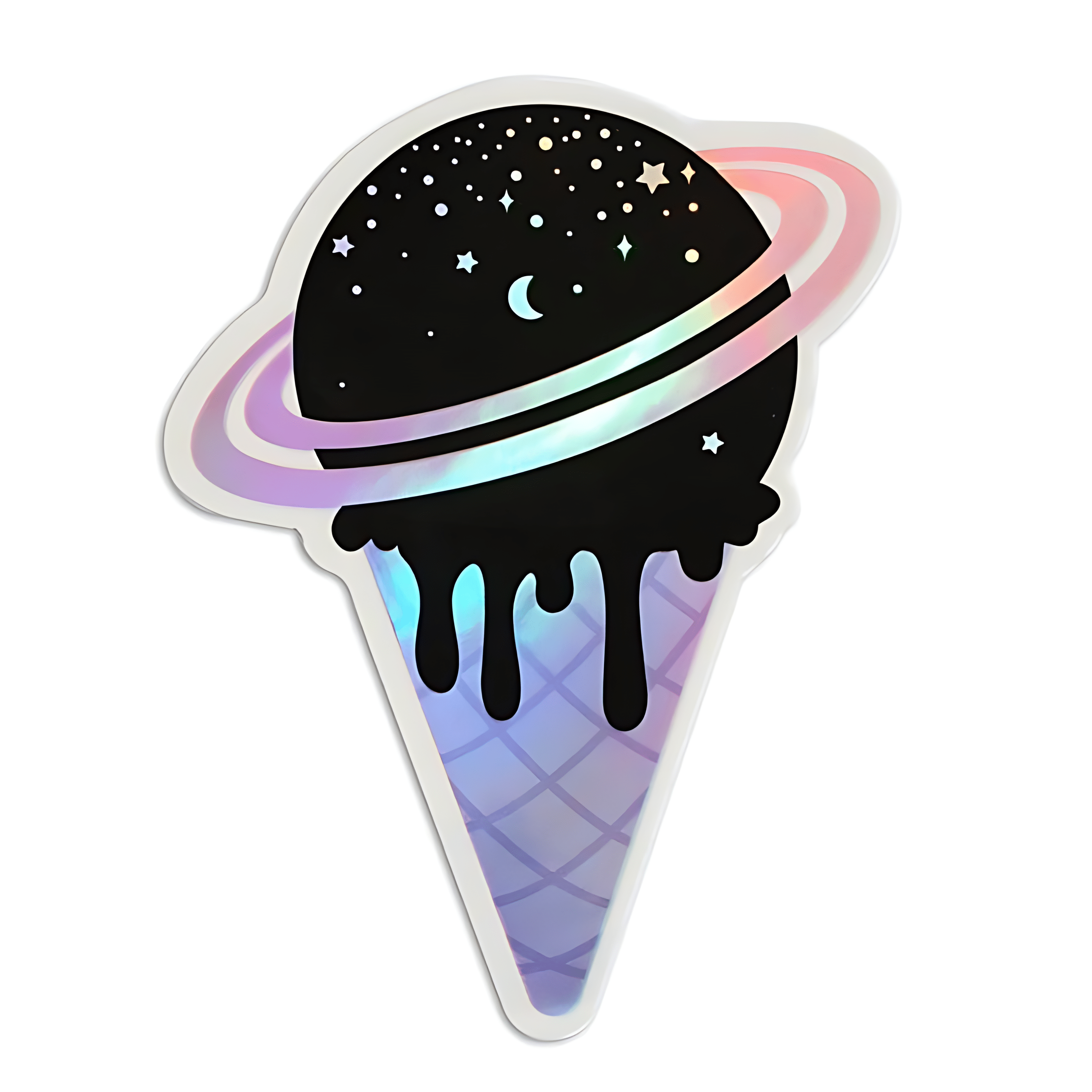 Moon Ice Cream Sticker