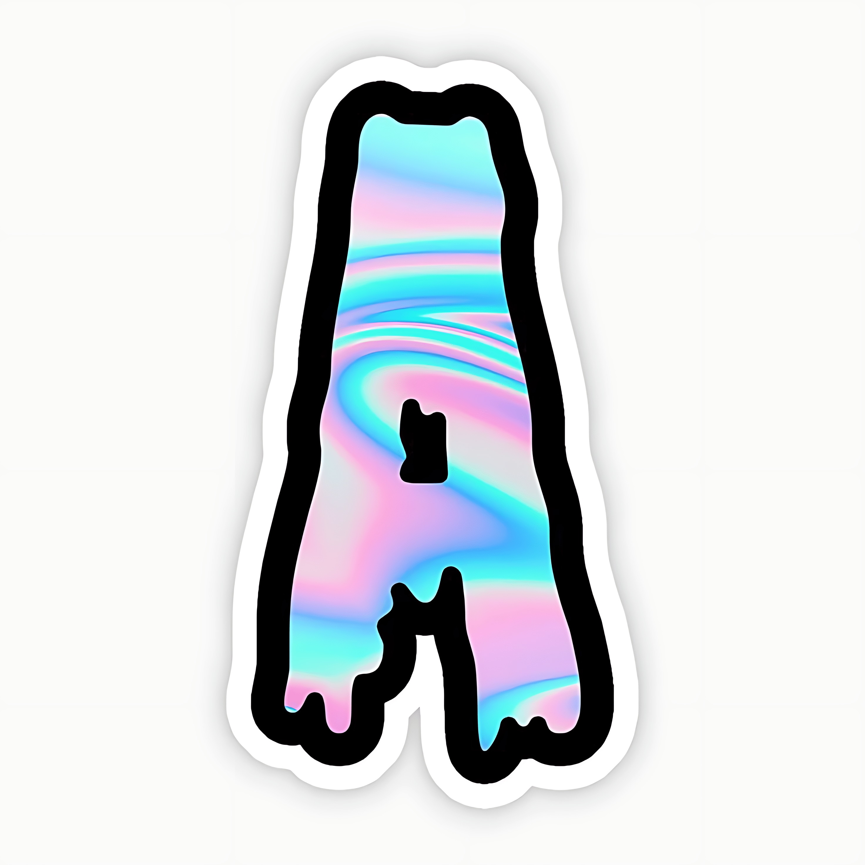 Drippy 'A' Sticker