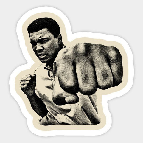 Mohammad Ali Boxer Sticker