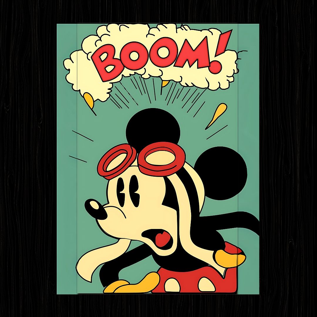 BOOM Mickey Mouse Poster