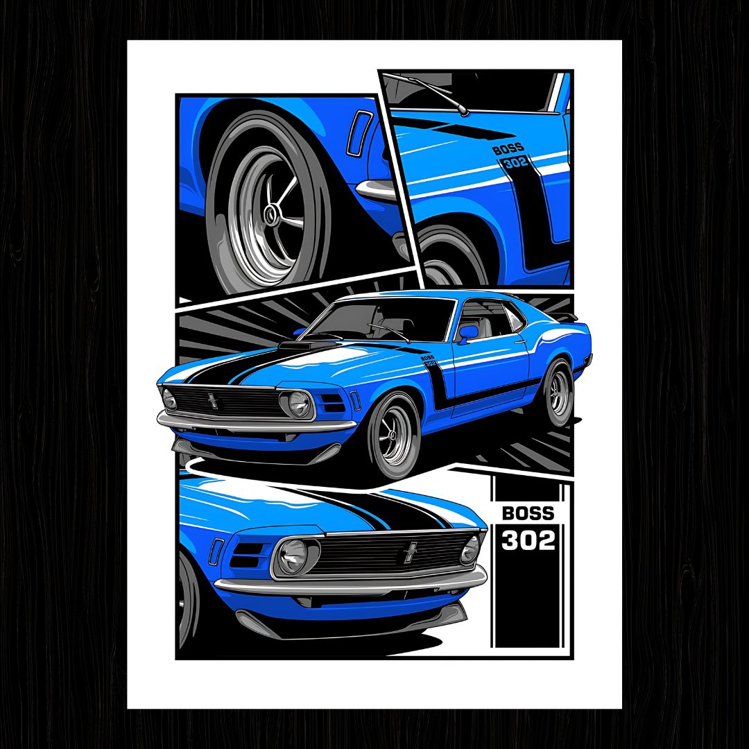 BOSS 302 MUSTANG Poster