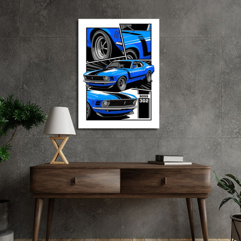 BOSS 302 MUSTANG Poster