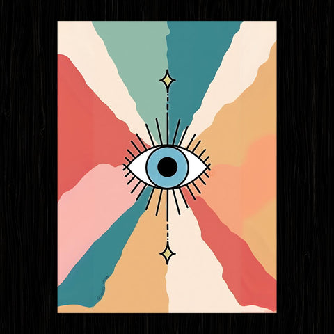 Aesthetic Eye Colorful Poster