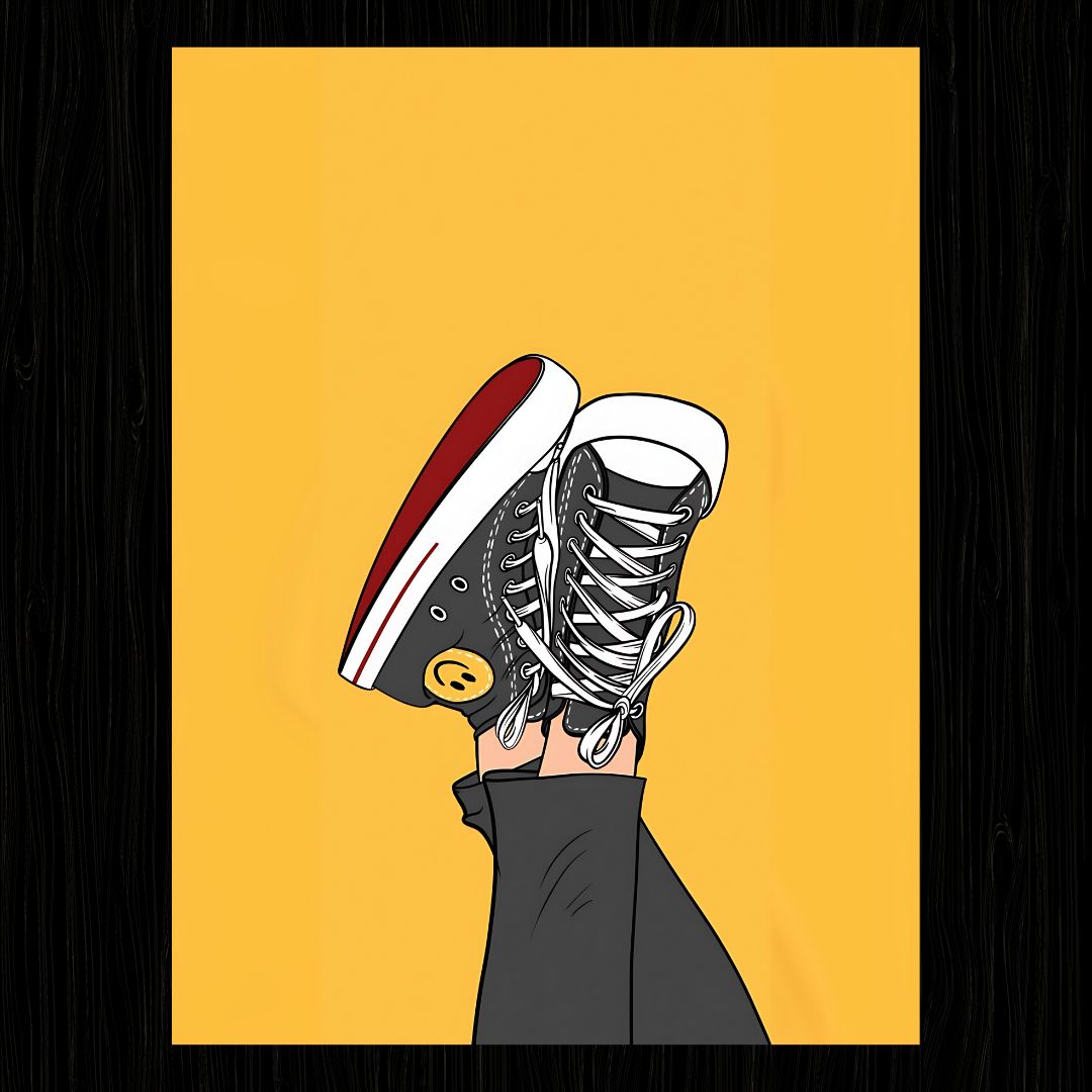 CONVERSE SHOES AESTHETIC Poster