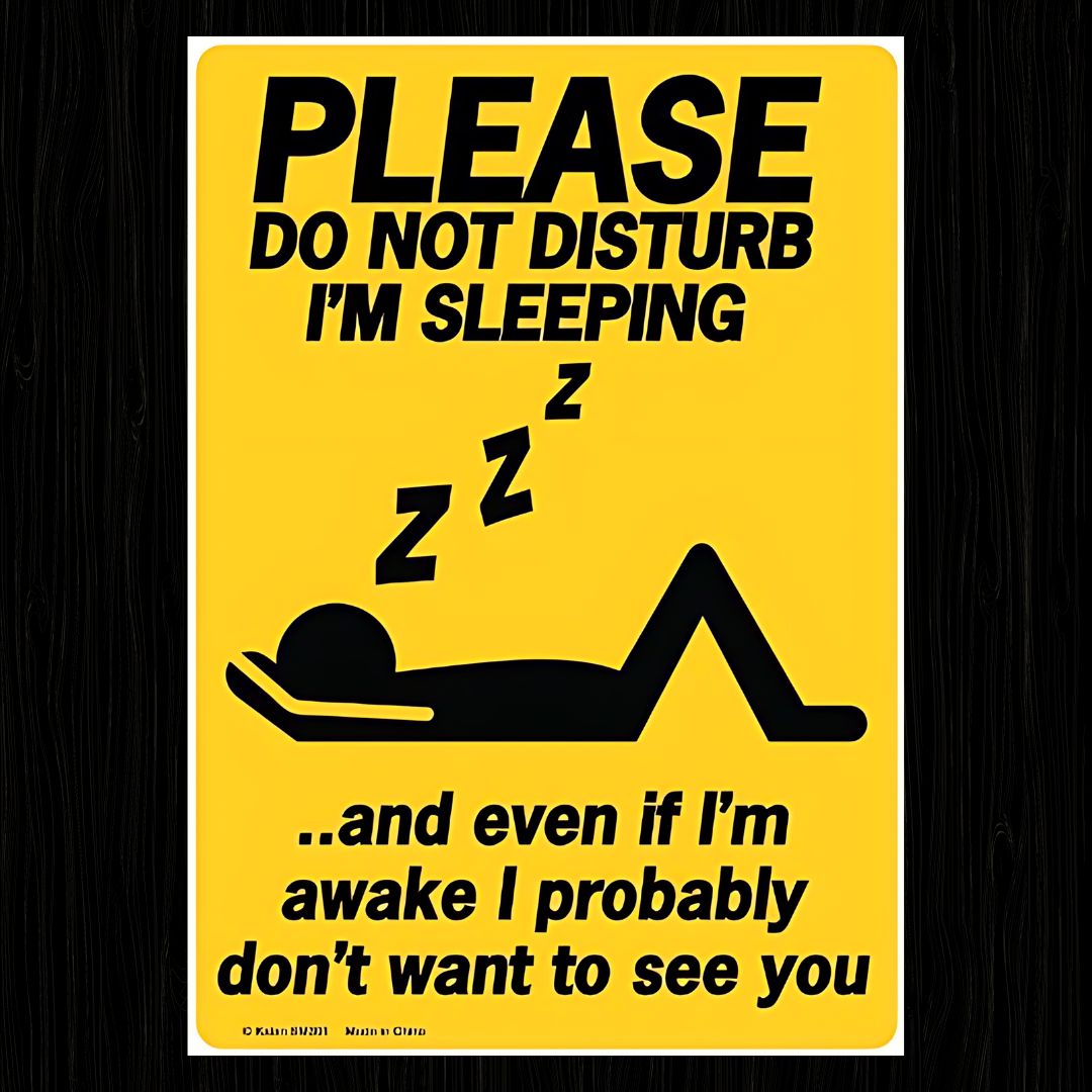 PLEASE DO NOT DISTURB I'M SLEEPING Poster