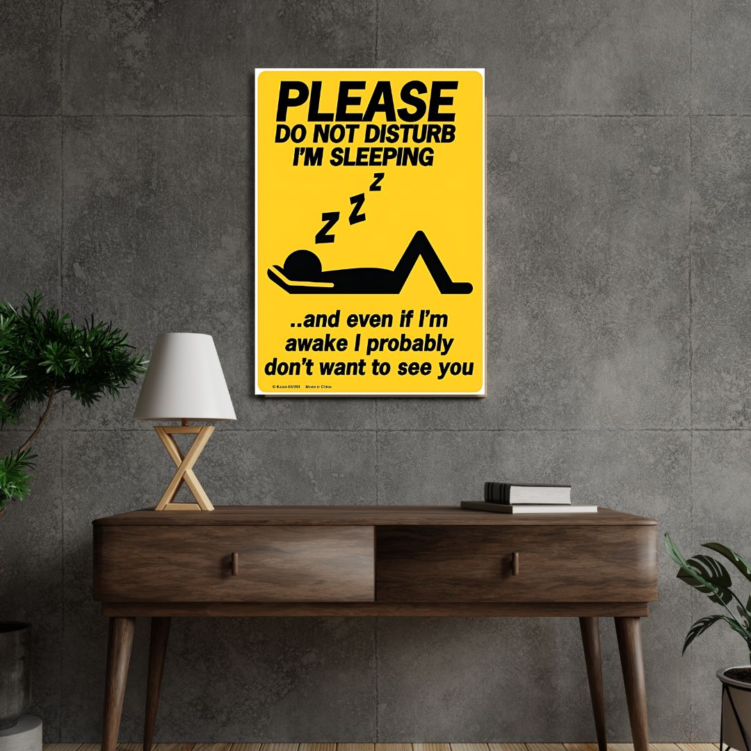 PLEASE DO NOT DISTURB I'M SLEEPING Poster