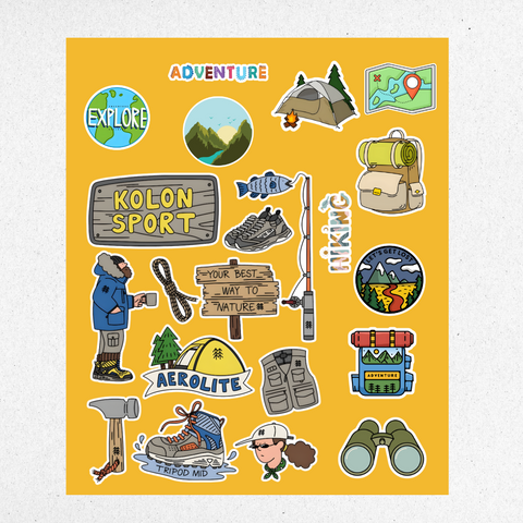 adventure mini sticker sheet 2