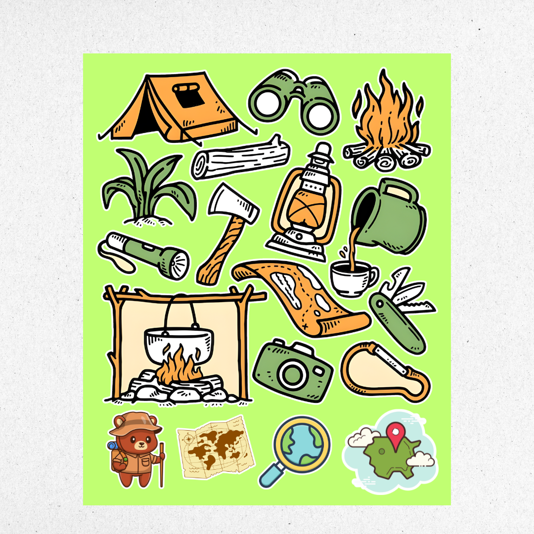 adventure mini sticker sheet 3