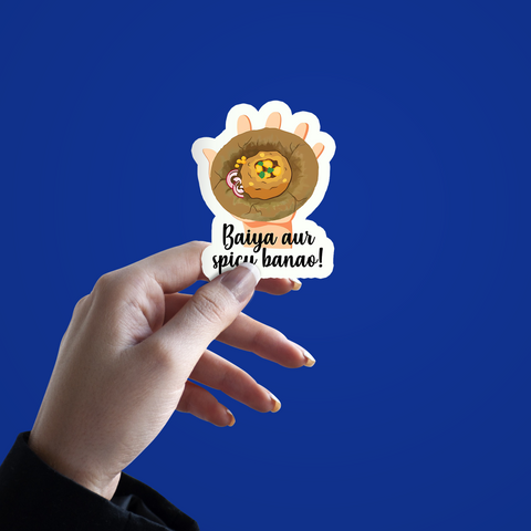 Baiya Or Spicy Banao Sticker