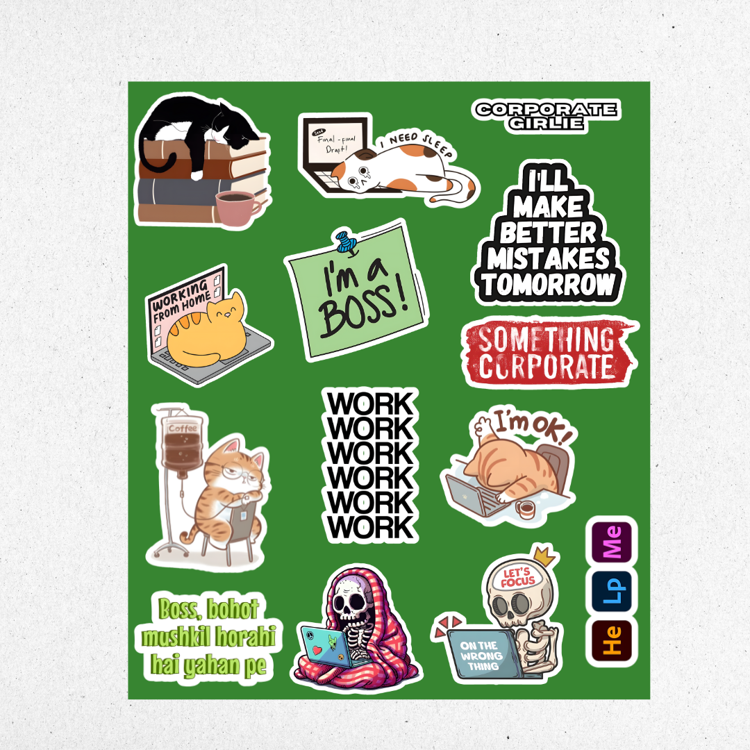 corporate mini sticker sheet 1