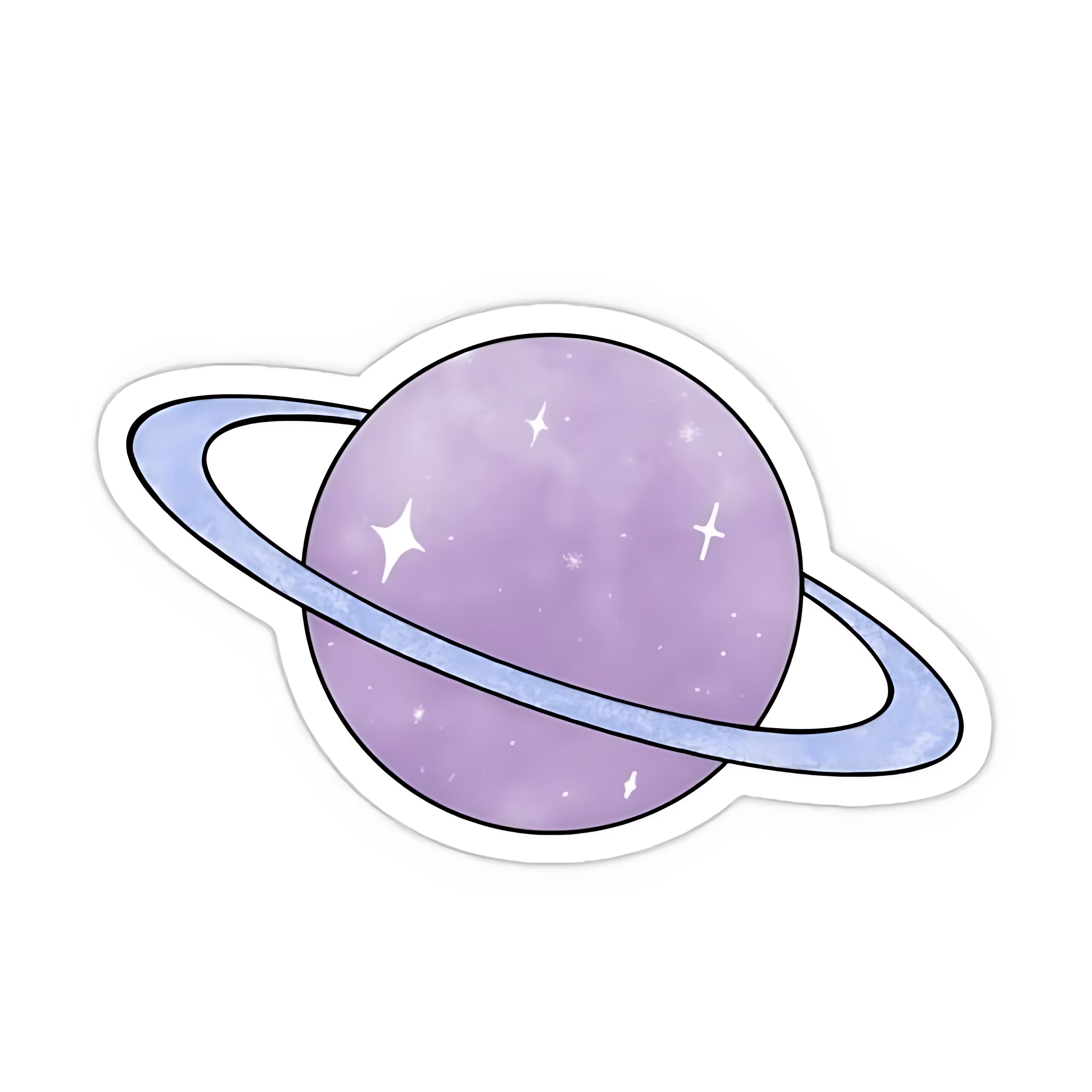 Purple planet Sticker