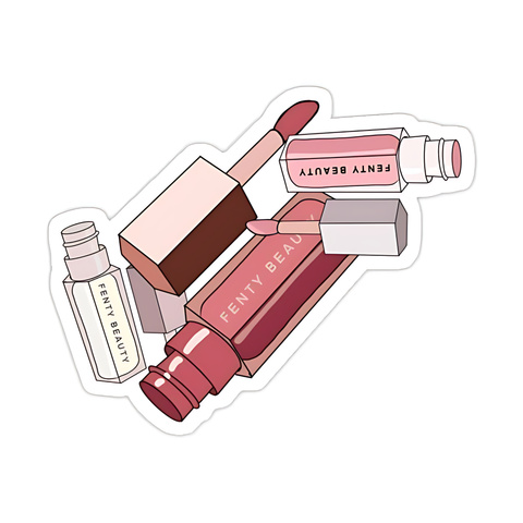 Pink Lipstick Sticker