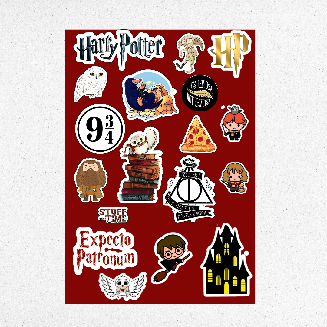 harry potter mini sticker sheet 2