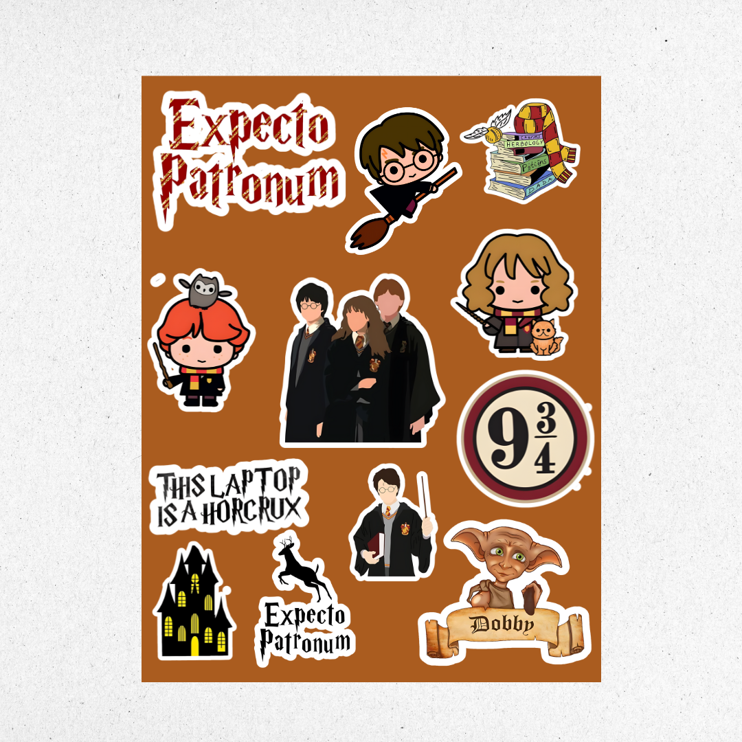 harry potter mini sticker sheet 1