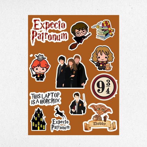 harry potter mini sticker sheet 1