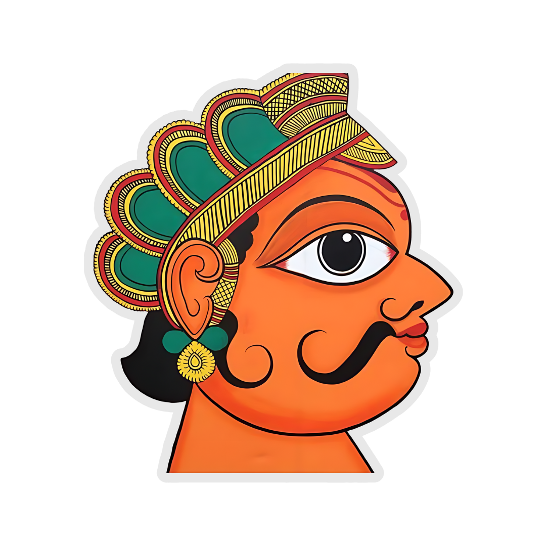 Rajasthani art culture Sticker