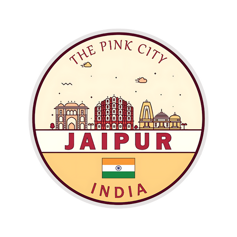 Jaipur The PinkCity Sticker