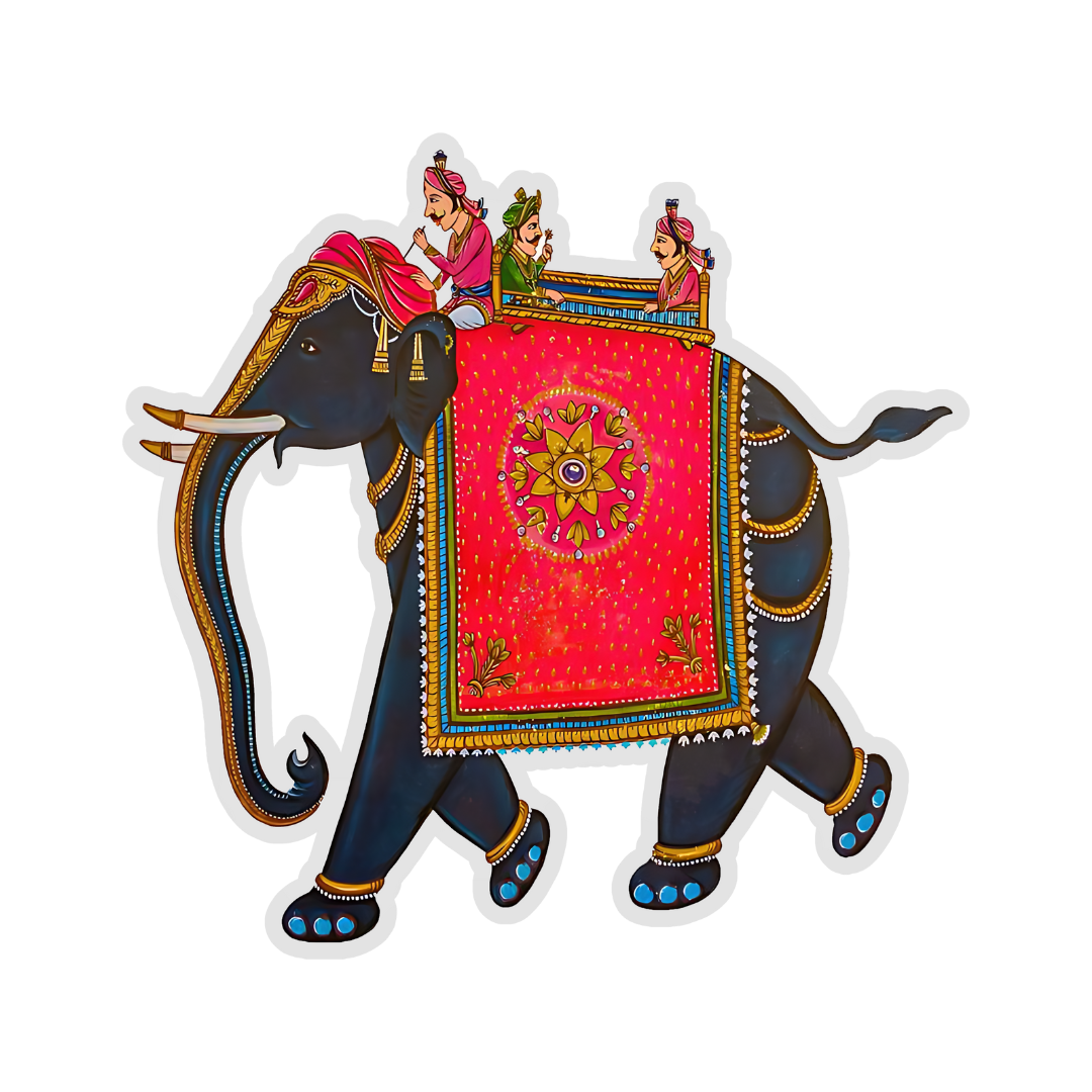 Jaipur Elephant Sticker