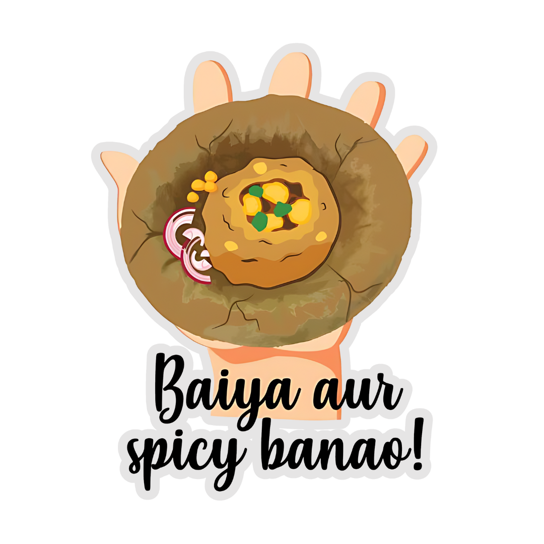 Baiya Or Spicy Banao Sticker