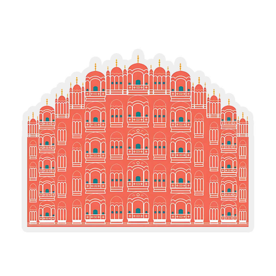 Hawa Mahal Sticker