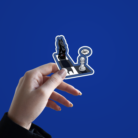 Jiu Jitsu Chess Pieces Sticker