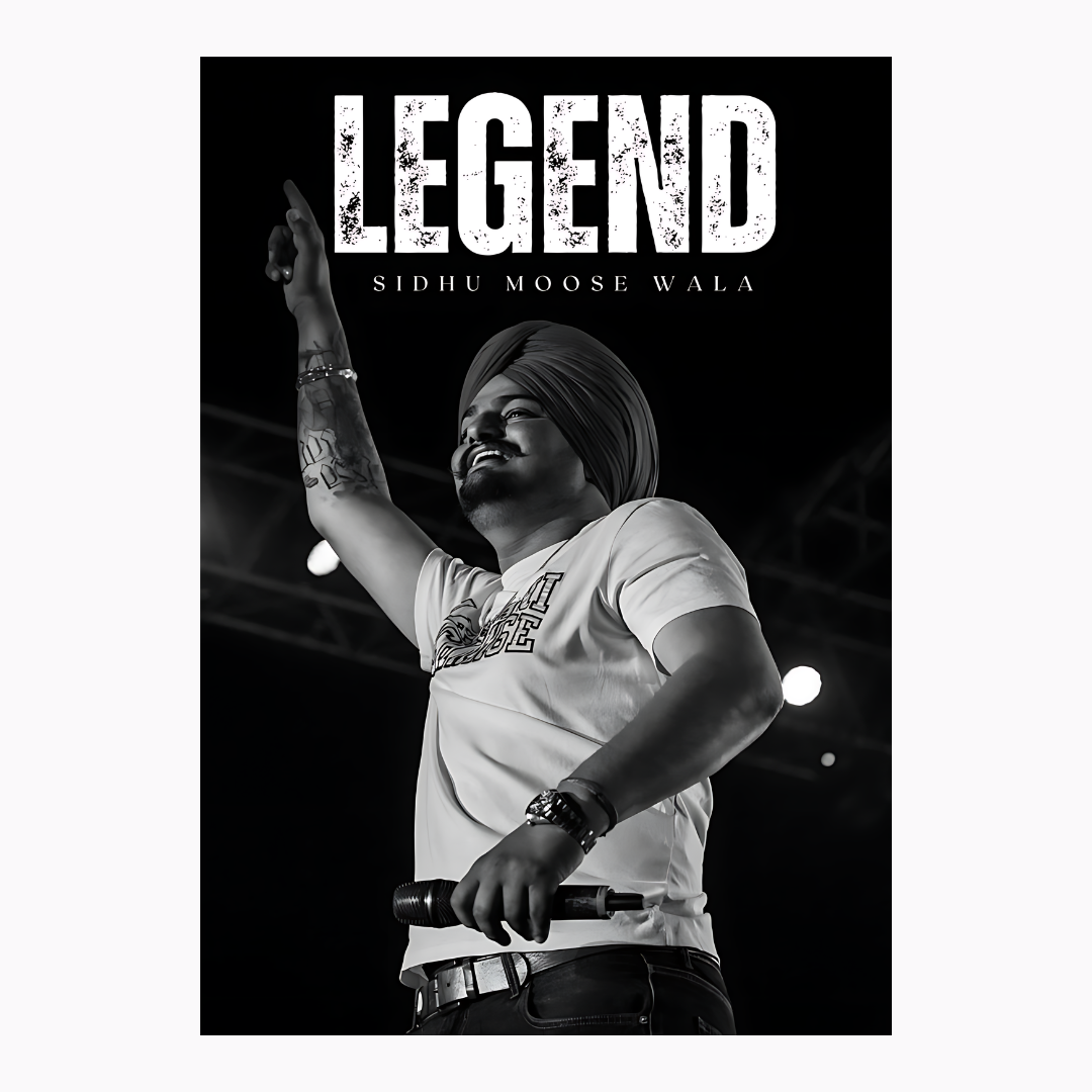 SIDHU MOOSEWALA LEGEND in concert poster