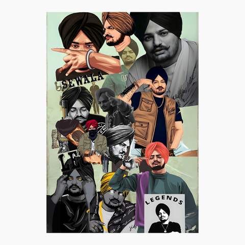 SIDHU MOOSEWALA Posters pack of 10