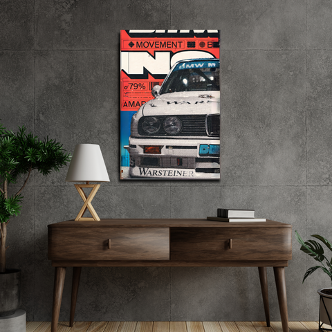 Vintage car poster